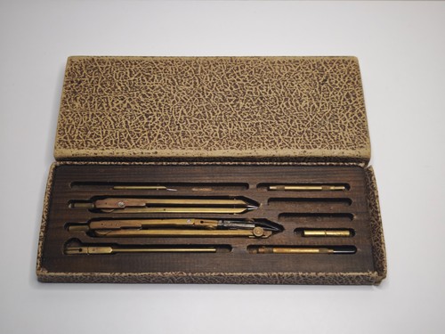 Vintage zirkelkasten messing - vintage,
