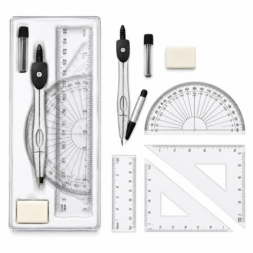 Teilig zirkel set geometrie - teilig,