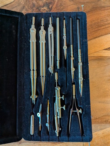 Präcision zirkelkasten set - zirkelkasten,