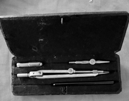Vintage zirkel set teilig im - zirkel-set,